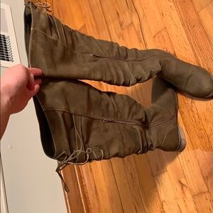 Knee high Taupe colored boots